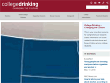 Tablet Screenshot of collegedrinkingprevention.gov